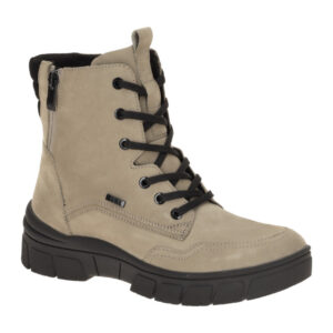 CAPRICE Damen Stiefeletten 26205 in Grau-Taupe, Wasserdichtes Echtleder - War...