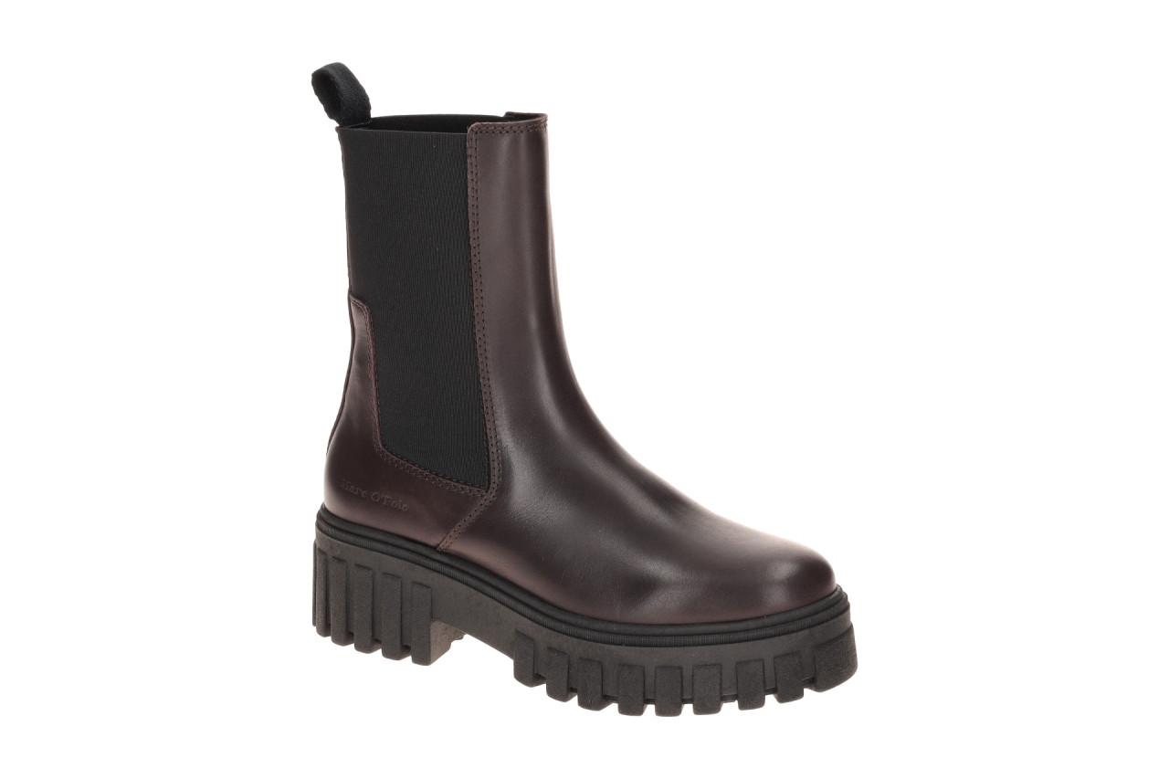 Marc O'Polo Stiefeletten MOP 16045 in Rot - dark plum | Plateau Chelsea Booti... 1 Marc O'Polo Stiefeletten MOP 16045 in Rot - dark plum | Plateau Chelsea Booti...