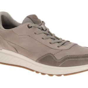 Ecco 835454 Exostride Walking Herren Halbschuhe Grau Falcon/Moon Rock Echtleder