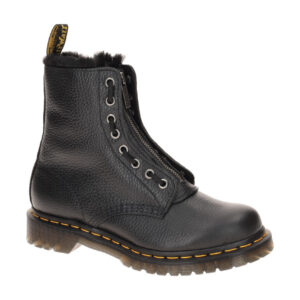 Dr. Martens 1460 SERENA ZIP Damen Winterstiefel Schwarz Gelb Gummisohle Rei?v...