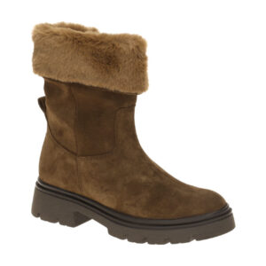 Gabor Damen Stiefeletten 8021.04.004 in Whisky Braun - Plateau, Velourleder, ...