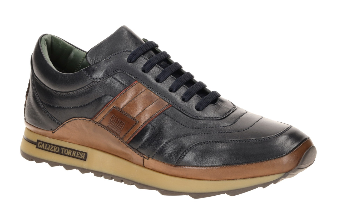 Galizio Torresi Herrenschuhe 414858 blu/nougat Sneakers Echtleder Gummisohle 1 Galizio Torresi Herrenschuhe 414858 blu/nougat Sneakers Echtleder Gummisohle