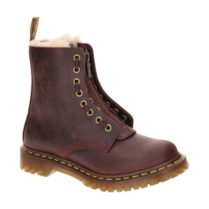 Dr. Martens 43565600 Serena Zip Damenstiefel - Winterstiefel cherry red