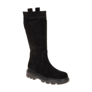 Paul Green Damenstiefel 8296-003 Schwarz Echtleder Velour Rauhleder Schaftsti...