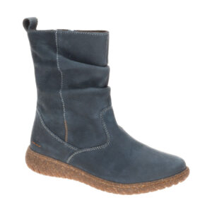 Josef Seibel Damen Stiefeletten 78408 blau Nubuck bequem rutschfest Wadenhoch