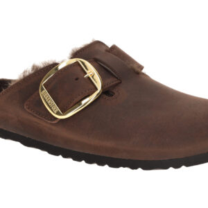 Birkenstock 1033020 Boston Big Buckle Shearling Braun Habana Lammfell Winter ...
