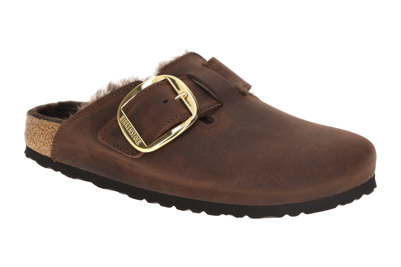 Birkenstock 1033020 Boston Big Buckle Shearling Braun Habana Lammfell Winter ... 1 Birkenstock 1033020 Boston Big Buckle Shearling Braun Habana Lammfell Winter ...