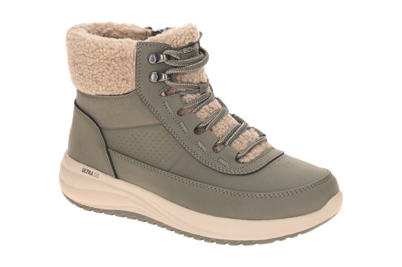 Skechers 144746 OLV Damen Stiefeletten Gr?n - Olive, 100% Waterproof, GOGA MAT? 1 Skechers 144746 OLV Damen Stiefeletten Gr?n - Olive, 100% Waterproof, GOGA MAT?