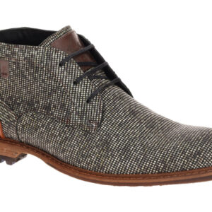 Floris van Bommel Herrenstiefelette FvB 50159 light brown, Blockabsatz, Glatt...