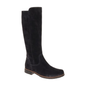 Gabor Damenstiefel 8023.04.005 Dark Blue Velour Schaftstiefel Blockabsatz