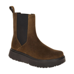 Birkenstock Damen Stiefeletten 1033220 Theda Chelsea carafe Braun bequeme Pla...