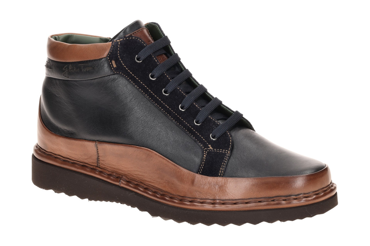 Galizio Torresi GT 620448 Herrenstiefelette Dunkelblau/Nougat/Navy Echtleder ... 1 Galizio Torresi GT 620448 Herrenstiefelette Dunkelblau/Nougat/Navy Echtleder ...