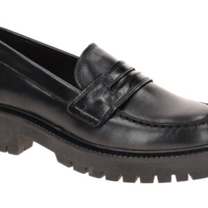 Marc O'Polo Damen Slipper MOP 15212 Black Leather Loafer rutschfeste Sohle