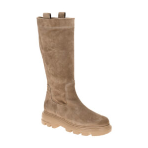 Paul Green Damenstiefel 8296-001 Braune antelope Velour Stiefel mit Blockabsatz