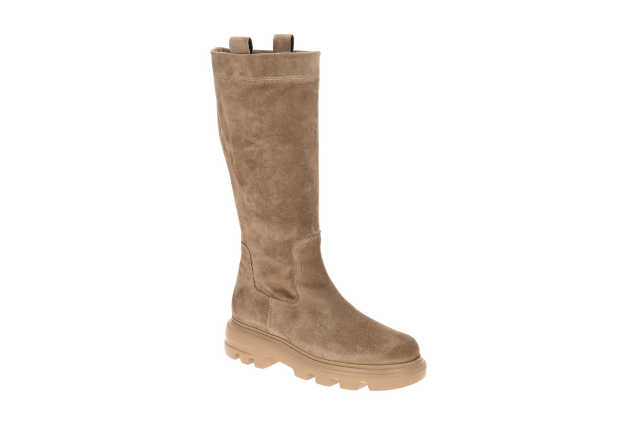 Paul Green Damenstiefel 8296-001 Braune antelope Velour Stiefel mit Blockabsatz 1 Paul Green Damenstiefel 8296-001 Braune antelope Velour Stiefel mit Blockabsatz