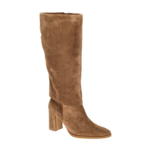 Paul Green Damenstiefel 8329-001 Nut Braun Blockabsatz 8cm Echtleder Rei?vers...