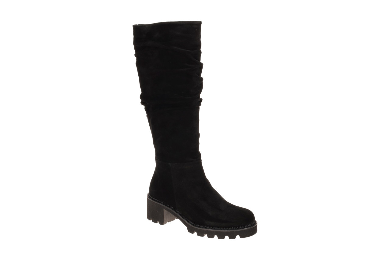 Paul Green Damenstiefel 9987-041 Black Soft Suede Leder Kniehoch Blockabsatz 4cm 1 Paul Green Damenstiefel 9987-041 Black Soft Suede Leder Kniehoch Blockabsatz 4cm