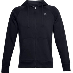 Under Armour Rival Fleece Hoodie Full Zip Herren Sweatjacke 1357111 schwarz