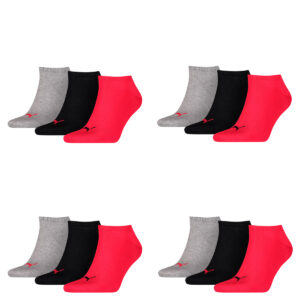 12 Paar Puma Sneaker Invisible Socken Gr. 35 - 49 Unisex für Damen Herren Füßlin...