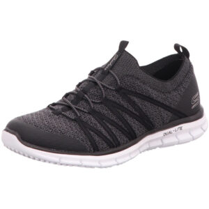Skechers Glider Tuneful Damen Fitnessschuh Sneaker schwarz 22874 BKW