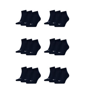18 Paar Puma Unisex Quarter Socken Sneaker Gr. 35 - 49  für Damen Herren Füßling...