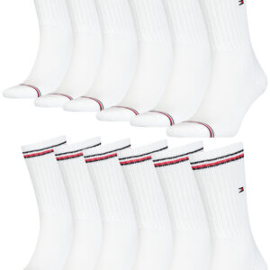 12 Paar TOMMY HILFIGER Herren ICONIC Socken Gr. 39 - 49 Tennis Socken