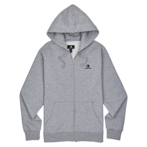 Converse Herren Embroidered Star Chevron Hoodie Sweatjacke 10019922 grau