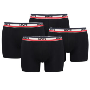 Levi's Sportswear Logo Herren Boxershorts Unterwäsche aus Bio-Baumwolle im 4er P...